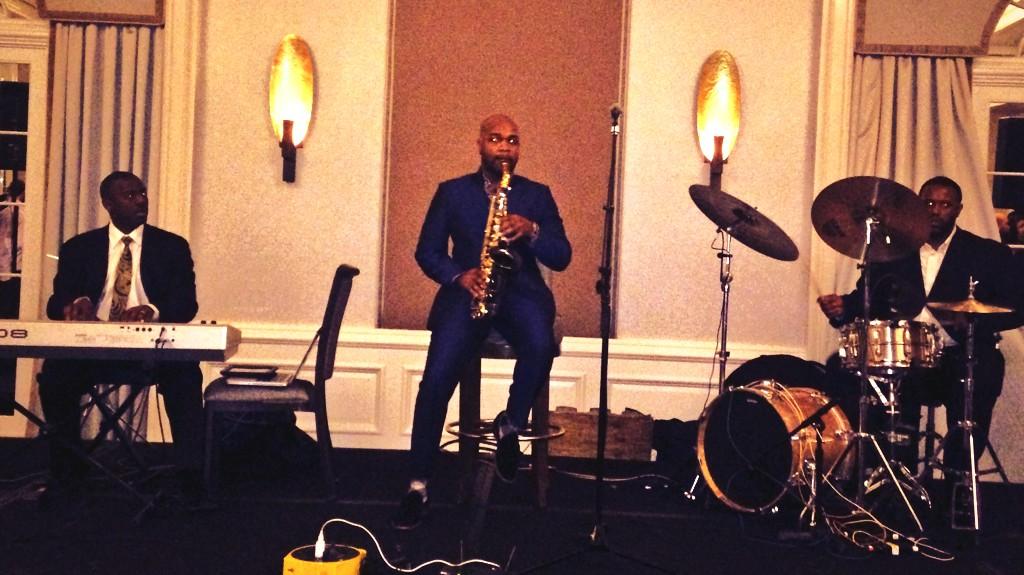 SaviMom's tweet photo. Enjoying the soothing #jazz sounds of #marcusanderson at @NJWineFestivals tonight at @HiltonShortHill #wine http://t.co/nyg4vQUkC3