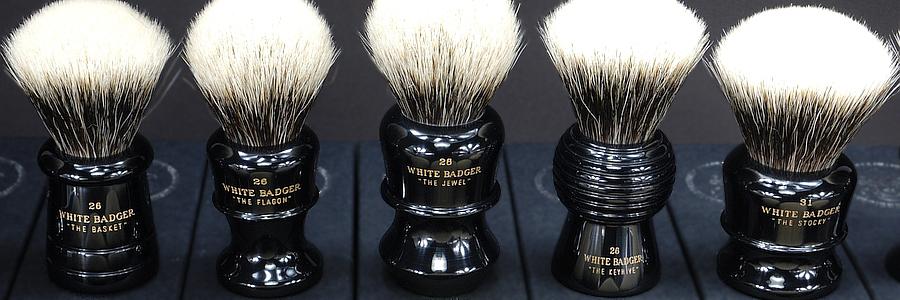 Wiborg Shaving White Badger hair shaving brushes wiborgshavingbrushes.com/en/shaving-bru…
