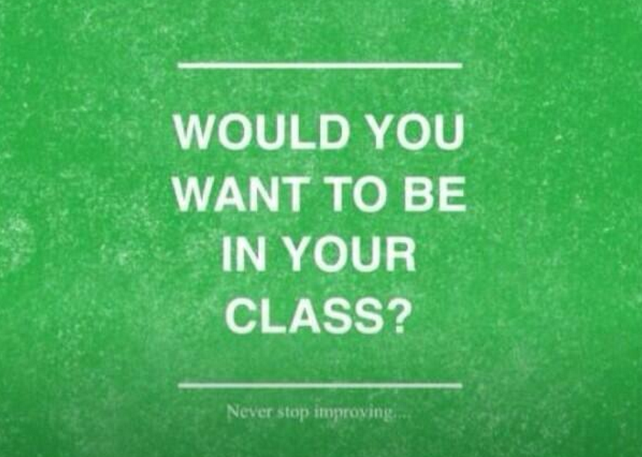 justintarte's tweet photo. A simple question to ask yourself every single day before school... #edchat #unionrxi http://t.co/wmgPmxdhja