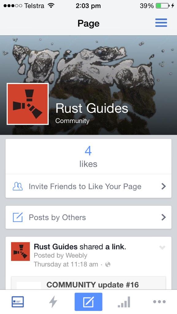RustGuides's tweet image. Just search "rust guides" in facebook and like our page!! Thanks!