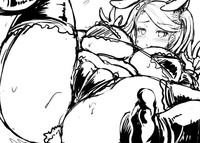 バニーメイド水着でWP写真送ったらセカイくん喜んでくれるラフぎゃんこ 