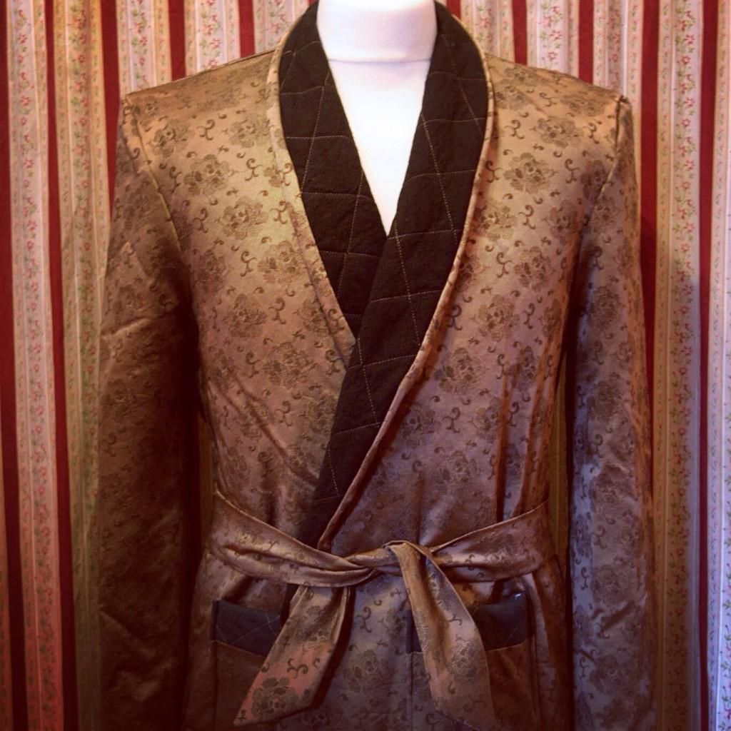 Emperorscloth's tweet image. Another piece from our new #FairytaleCollection the #gold &amp;amp; #handmade 'Storyteller Smoking Jacket' #menswear