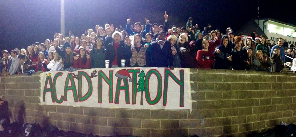 Acad12thMan's tweet photo. shoutout to the #acadnation for all the support at the football games!! http://t.co/wMPSn9fvAn