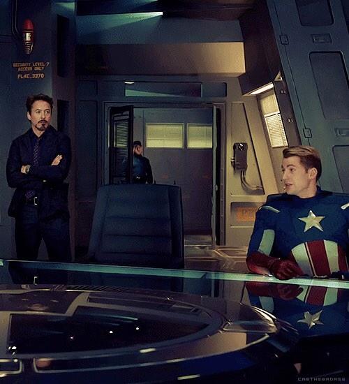 otperfection's tweet image. Tony Stark and Steve Rogers