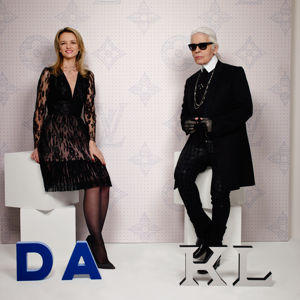 X \ Louis Vuitton ב-X: Iconoclast Karl Lagerfeld and Delphine