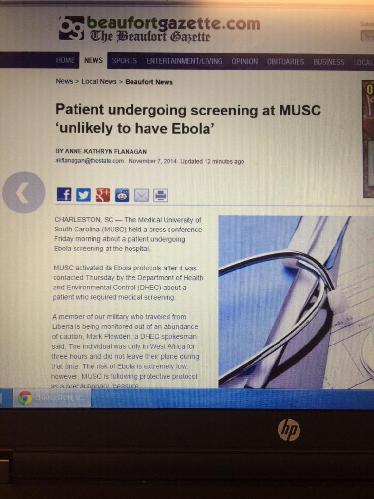 JordanBraunYT's tweet photo. @Lyricoldrap @BridgetteWest @TheAngryGrandpa EBOLA might be in Charleston! Stay inside grandpa!! http://t.co/8P3r3PMUU7