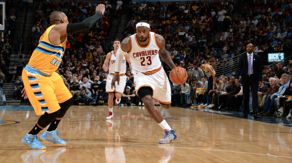 SportsCenter's tweet photo. Cleveland bounces back from consecutive losses and beats Denver, 110-101. 
 - James 22 Pts, 7 Reb, 11 Ast http://t.co/bAIIMdQea5