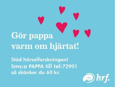 HRFriks's tweet photo. Fira #pappa i morgon med ett sms som gör skillnad för miljontals hörselskadade! #farsdag http://t.co/ppwO5U2C4A