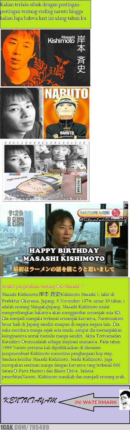 Happy Birthday Masashi Kishimoto :D 
