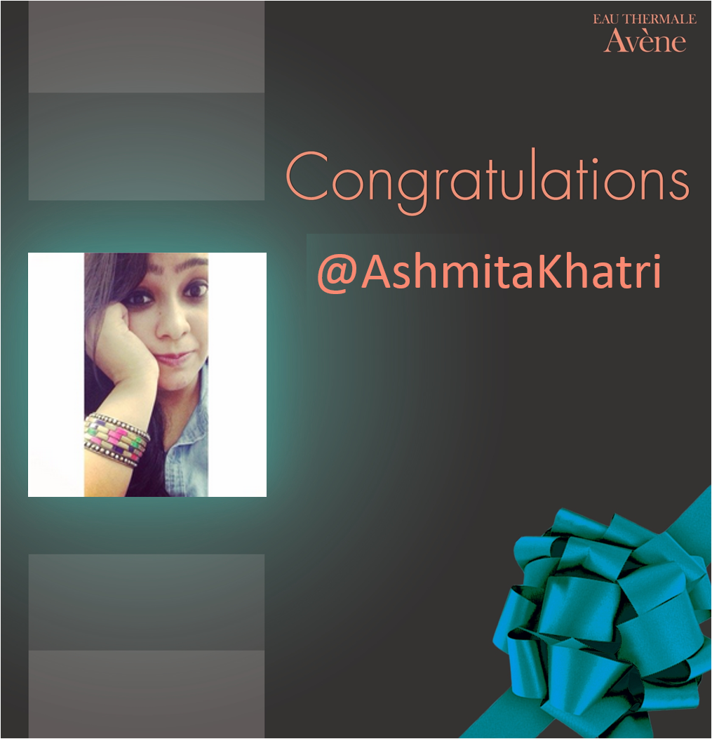 AveneIndia's tweet photo. Dear @AshmitaKhatri, congratulation you are the 1st winner of this #ForSkinSake contest! Please DM your details :) http://t.co/yCx06tgybD