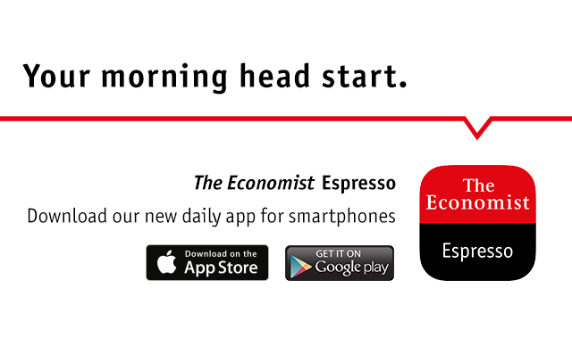 TheEconomist's tweet photo. Get your morning head start with The Economist Espresso, our new daily app for smartphones http://t.co/JgNgrAEp8o http://t.co/6itDNjLTxv