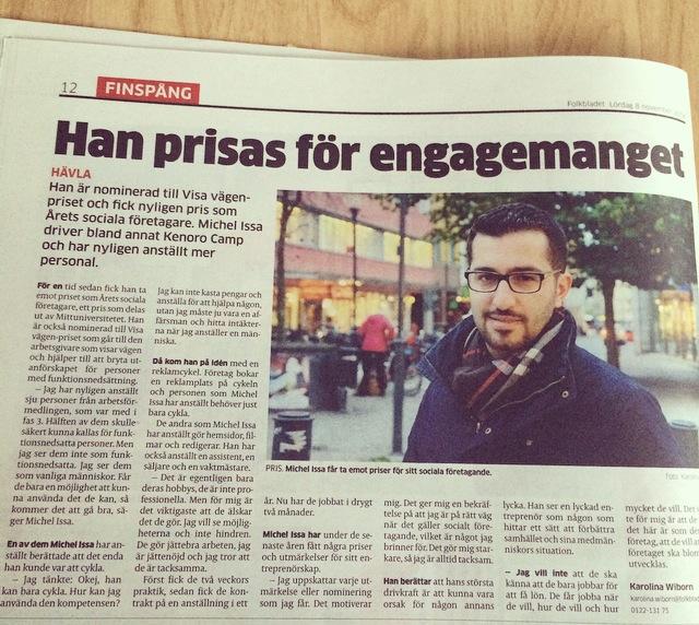 _Michel_issa's tweet photo. Arbetsgivaren visar vägen o hjälper till att bryta utanförskapet för människor med funktionsnedsättning!" 
Tacksam :) http://t.co/QwmW2Z5mTn