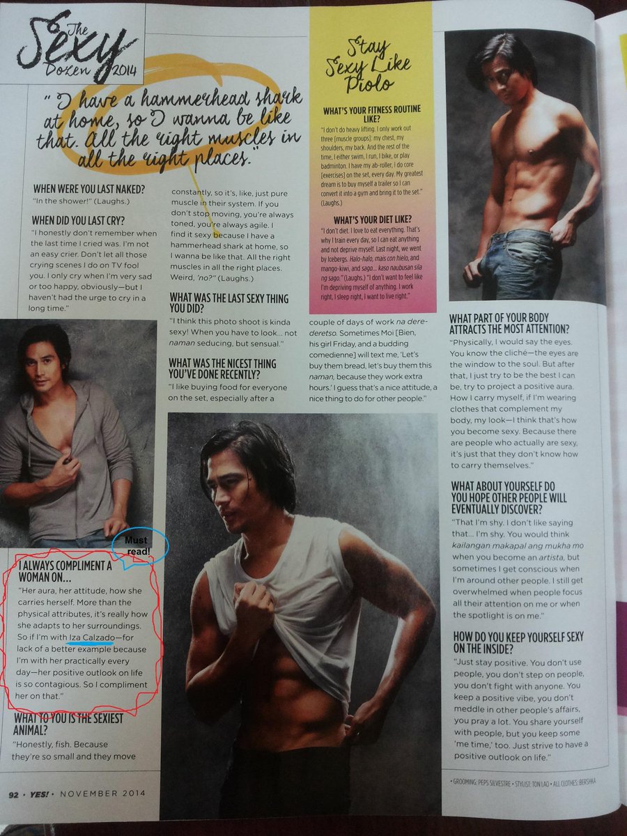 TeamGinBi's tweet photo. from Yes magazine! one of the hottest male in Showbiz! #PioloPascual + #IzaCalzado = #TeamHarot #PiZaforReal http://t.co/yyIBlZx3oC