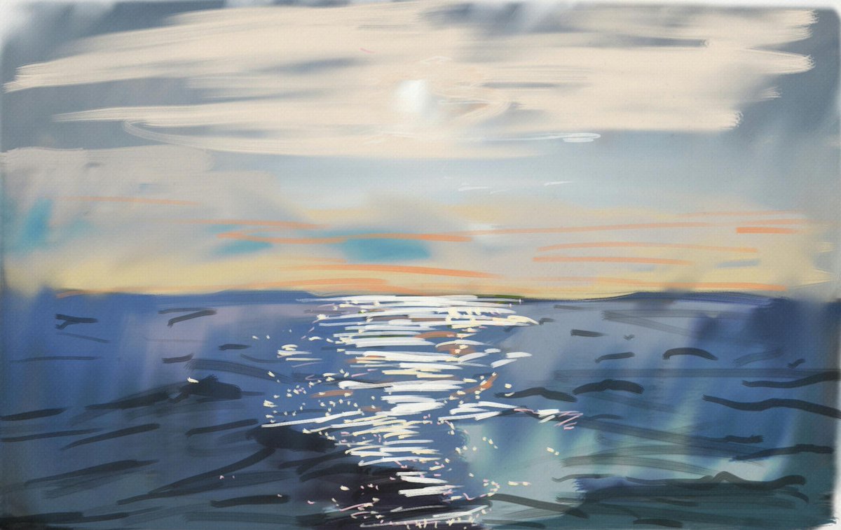 Tangentist's tweet photo. Sun on water

#tangentist #art #sketch #Seascapes http://t.co/BsUNBeleI0