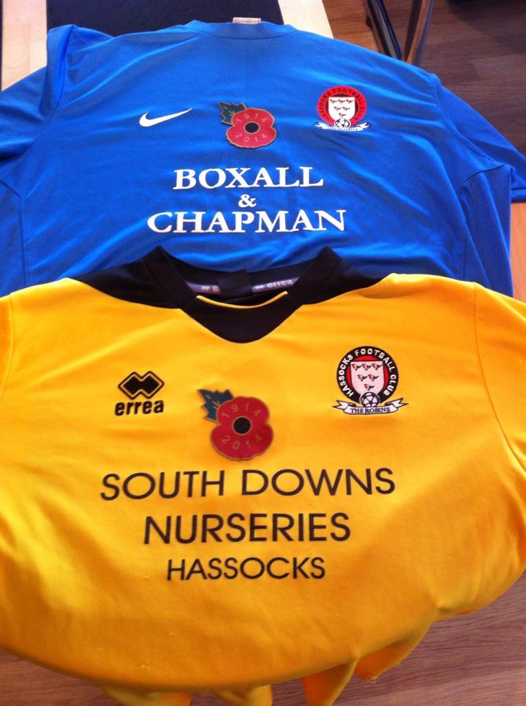 Not only teams in the premier and football league with poppies on their shirts! @Poppies4Kits @midsussex_times