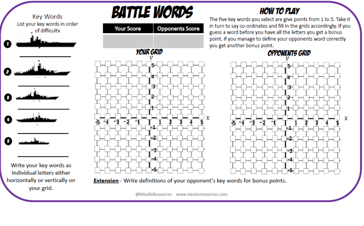 MissBsResources's tweet photo. New 'Battle Words' idea for numeracy across the curriculum. @FKRitson #numeracy4all #mathschat http://t.co/tblU0KO3PD http://t.co/UOULnksEj9