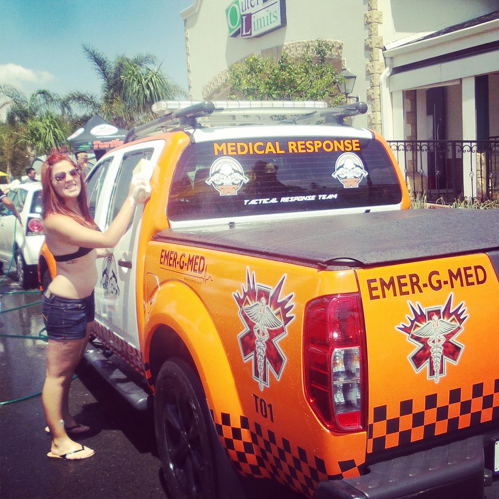 As always the amazing <a href="/EMER_G_MED/">EMER-G-MED EMS</a>  team arrived in force to support our #BikiniCarWash2014!
