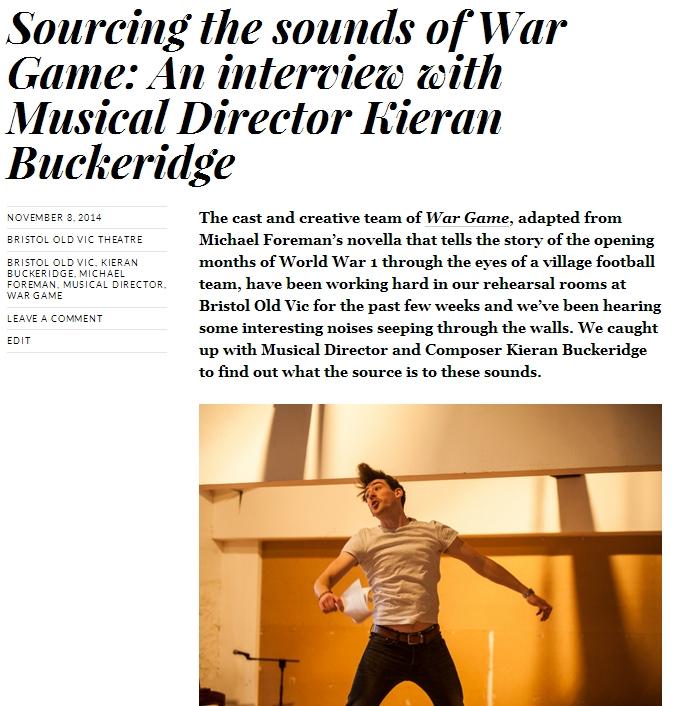 Sourcing the sounds of #WarGame. Kieran Buckeridge turns applause into explosions bit.ly/1tTkivg