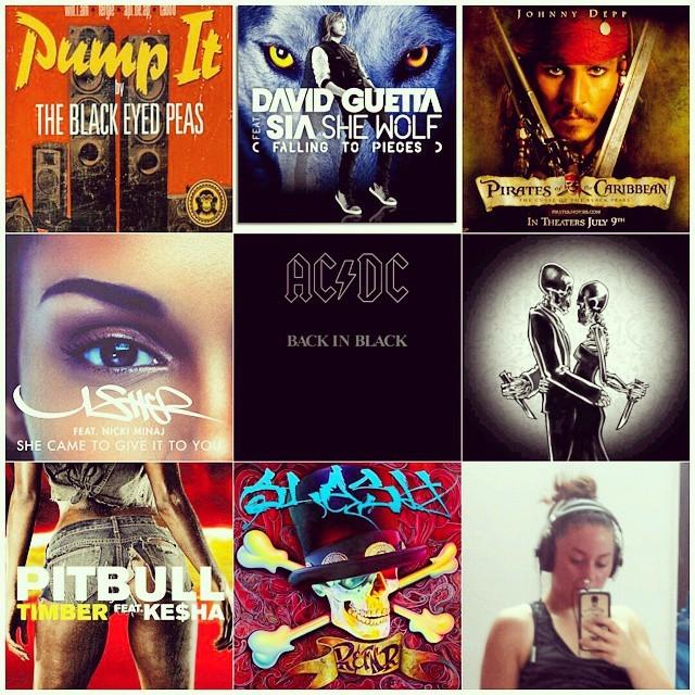 Day 8 of #happyhealthyholidays with my #workoutunes 🎶🎵 I listen to pretty much everything. Right now these are my...