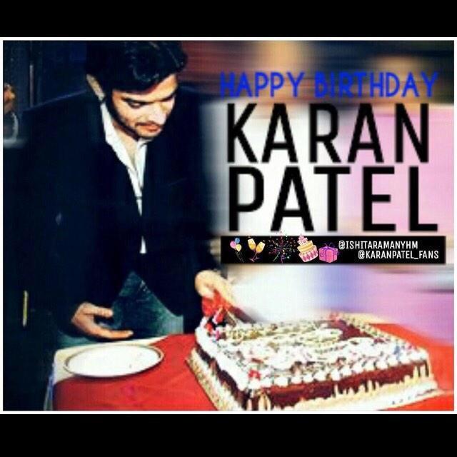  A very Happy Birthday Karan Patel.. We love u..May u succeed in whatever u do..have a blessed year 