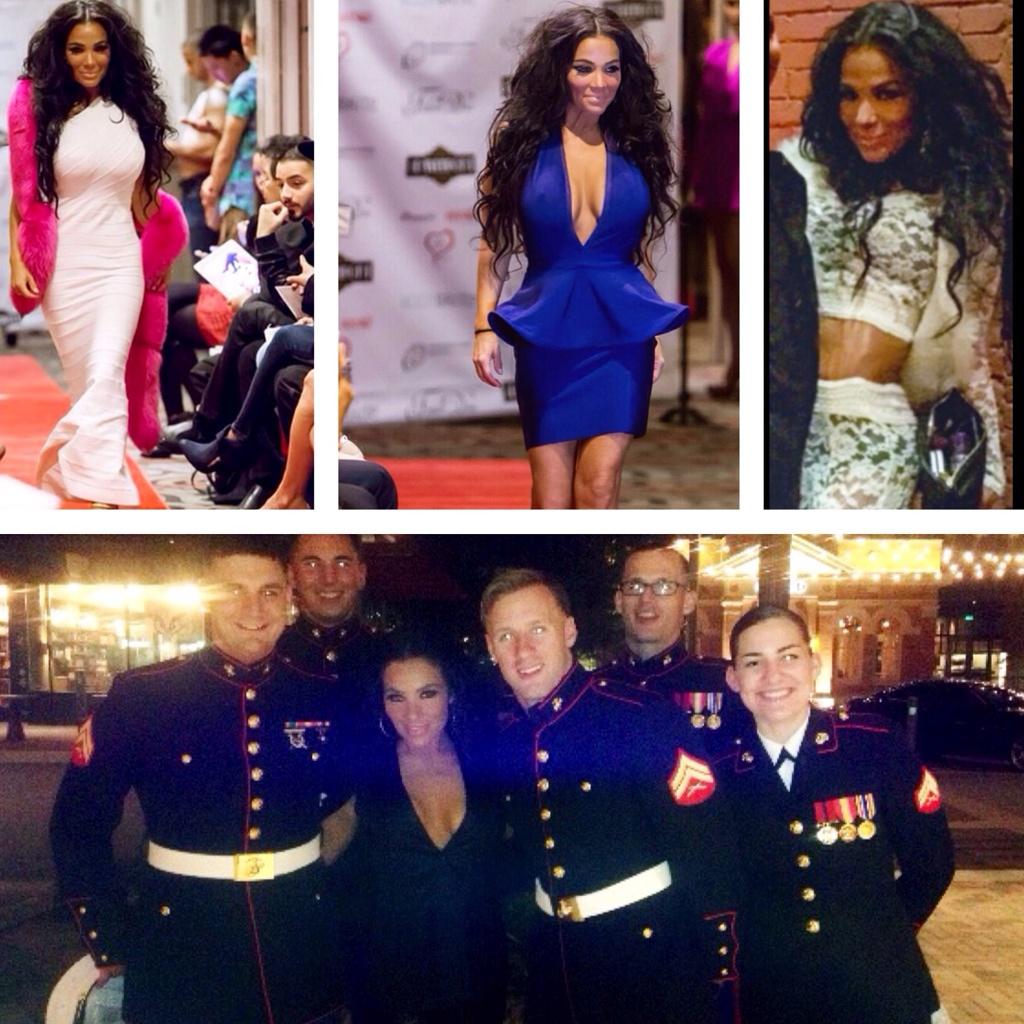 marissatejeda's tweet photo. #FashionWeekSA wrap up, but loved ending with these heroes #SemperFi http://t.co/NbgzrWWcmV