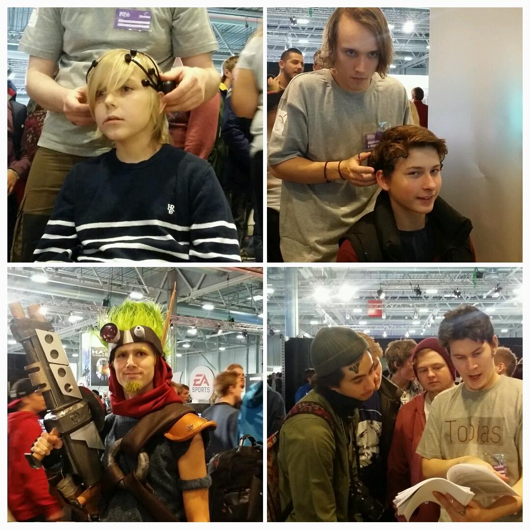 TurboDevs's tweet photo. Vi er starstruck på #SpillExpo. En hjerneforsker og @AlexanderRybak på standen vår samtidig! #BlissBrain #TurboDevs http://t.co/m8LUC4ZL3a