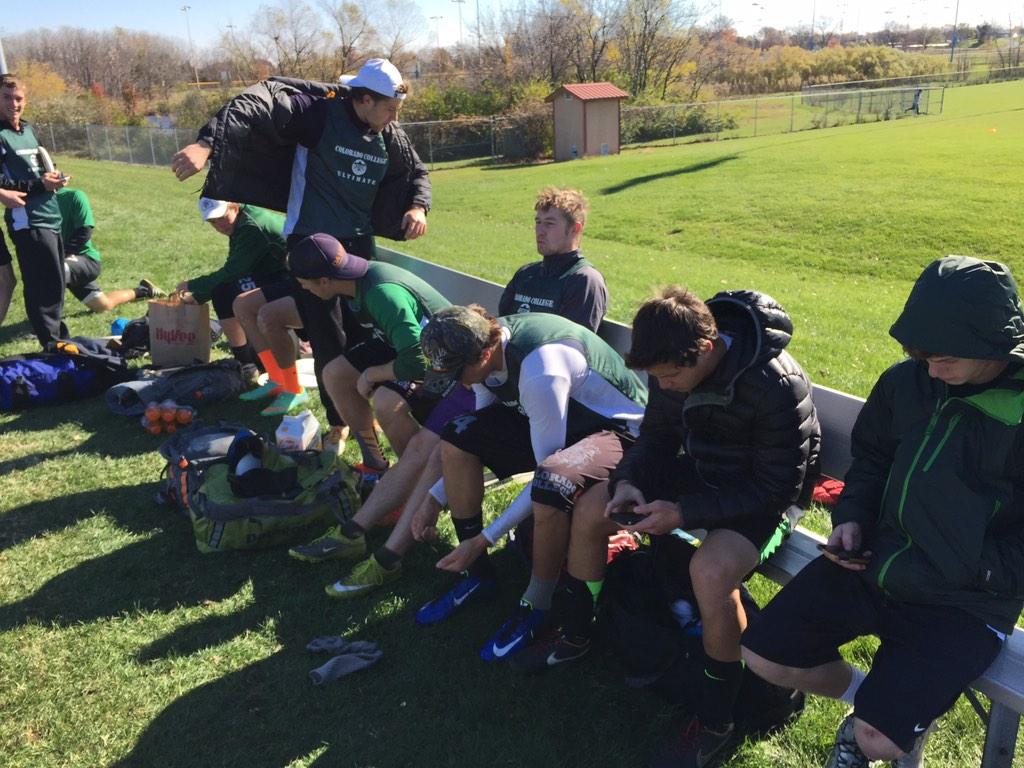 WasabiUltimate's tweet photo. The fields at Mizzou at the #mlc2014 have benches! Let's go wasabi! http://t.co/CSUBLhaAPw