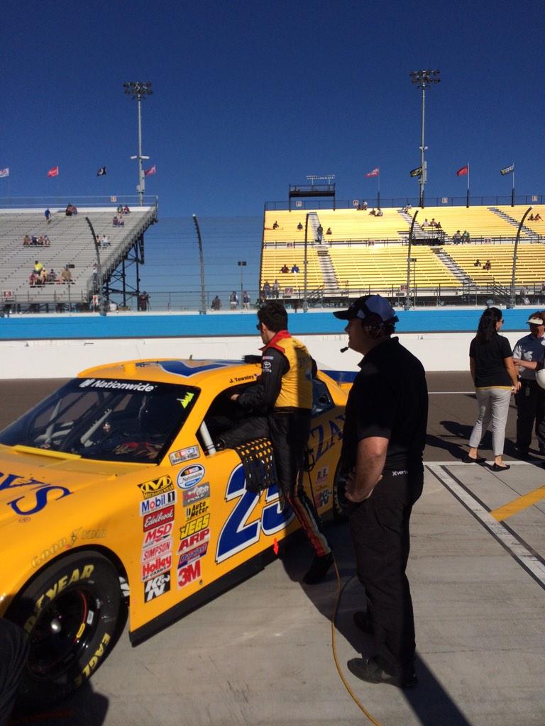 JWTownley's tweet photo. JWT getting ready for #Knockoutqualifying from @PhoenixRaceway in @Zaxbys #Camry http://t.co/dqQy62JCZG