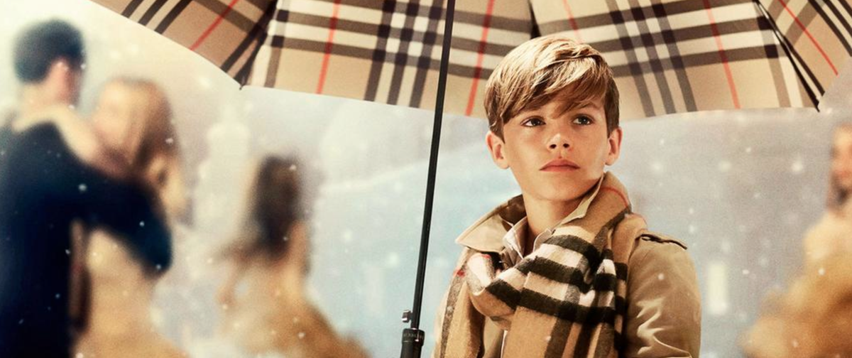 darrenrovell's tweet photo. David Beckham's son Romeo is new face of Burberry http://t.co/iAosq2iLn3