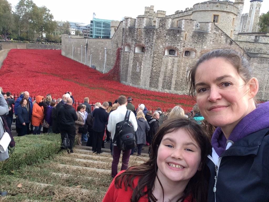 Thousands of people at #TowerPoppies but still incredibly moving to see them. May we never forget