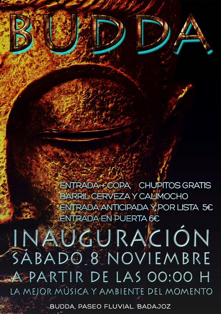sergiogalanp's tweet photo. Esta noche todo el mundo a @BuddaBadajoz se va a petar, podéis añadiros a la lista aún al 675027782! RT! http://t.co/X3076sU0rN