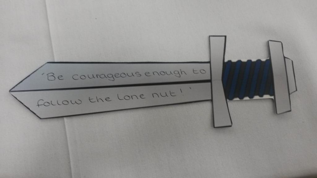 PlymouthPALS's tweet photo. Sword reflections. #staff #PASSPAL14 http://t.co/aCCBQNA7dY