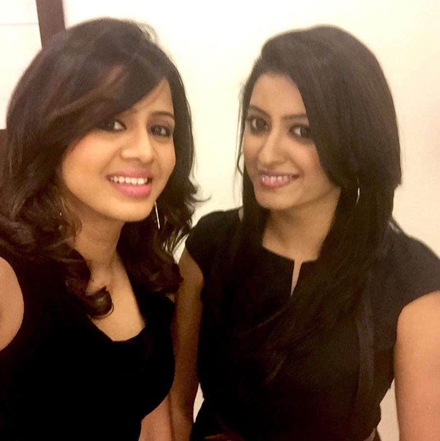 Anjana Rangan On Twitter Nisha And Me In Isai Audio Launch 