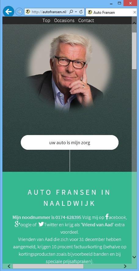 autofransen's tweet photo. De nieuwe website is klaar. Ook voor smartphone geschikt. Ga eens kijken: http://t.co/TGt6xlQGgb http://t.co/maEGzL1gKm