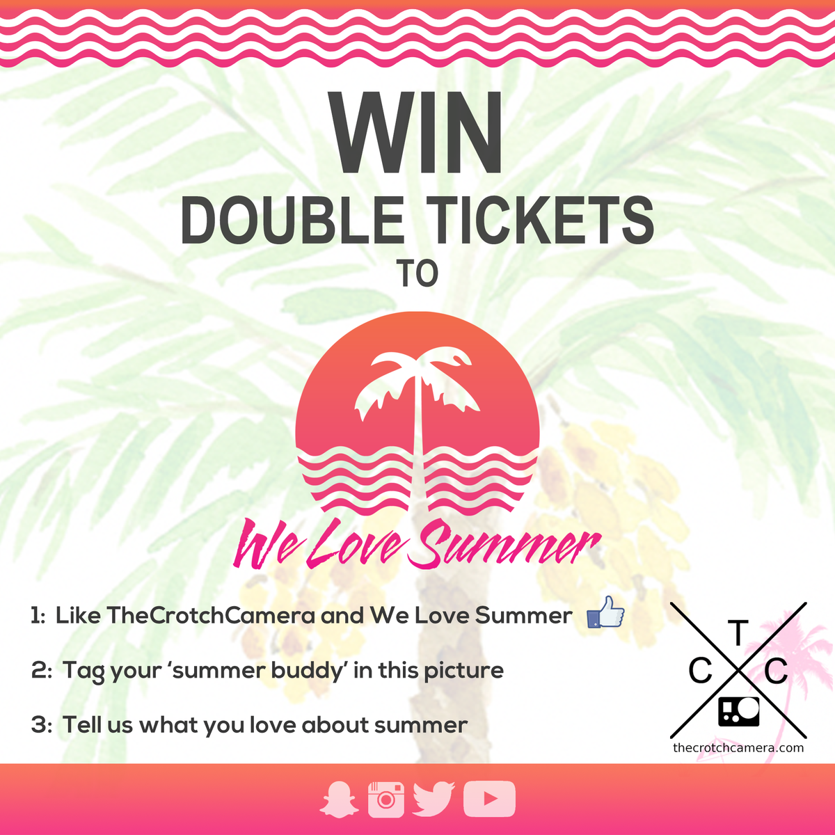 TheCrotchCamera's tweet photo. WIN double tickets to @WeLoveSummerCT next weekend! :D click this link -> https://t.co/0w67pCagkd http://t.co/3OVdDzQ21u