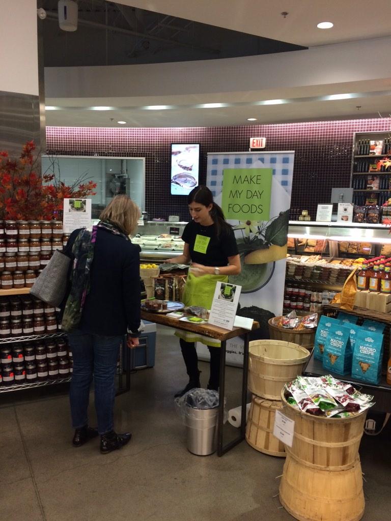 theveggiepuck's tweet image. We're offering samples of our Veggie Pucks today @McEwanFoods - Come on by to #puckup !