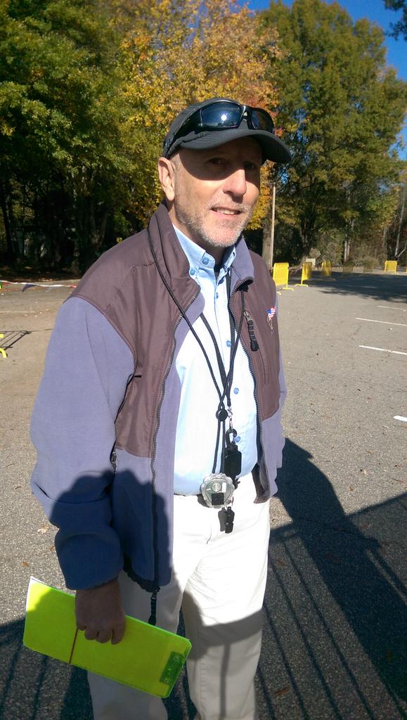 GreenvilleCXCup's tweet photo. One of Greenville's best officials, Duke Spinelli @usacycling #cxcup http://t.co/OdmOmpmEDt