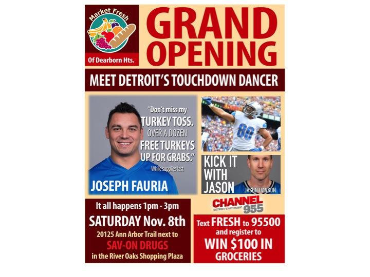 MarketFreshD's tweet photo. Meet @BigJoeFauria @DetroitLionsPro  @MarketFreshD 1-3p today Market Fresh of Dearborn Heights http://t.co/OIK62QH1Dk