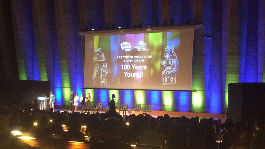 RagnarThorv's tweet photo. The future calling at #AFS100 : we need to promote critical thinking to solve global problems #AFS100YY http://t.co/kdQYOnzErk