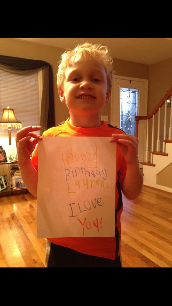  happy birthday Lauren!!! We love and miss you! 