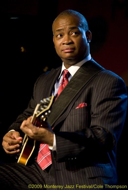   Happy Birthday today to guitarist Russell Malone, shown here at Monterey Jazz Festival in 2009. 