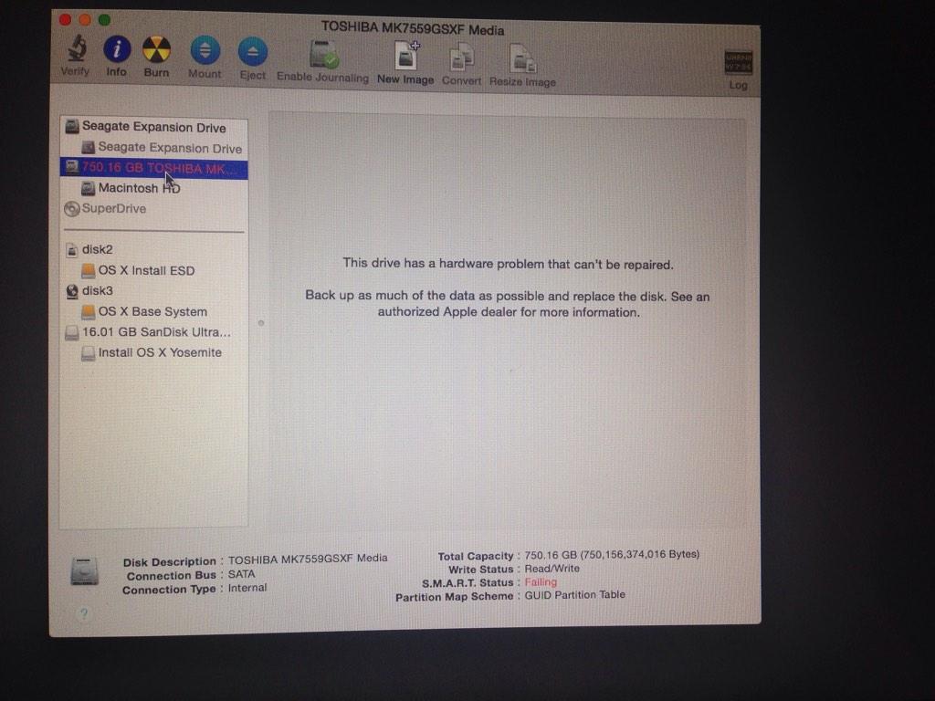 leleplx's tweet image. This is the end of the world as we know it #YosemiteProblems #Diskfailure and I don&apos;t feel fine.