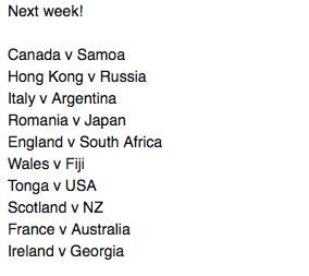 Next weekend…can’t wait!!