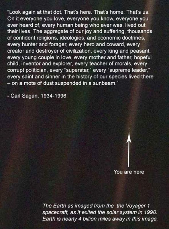 From all of us here on the pale blue dot, I wish u a Happy Birthday, Carl Sagan. U made science beautiful 