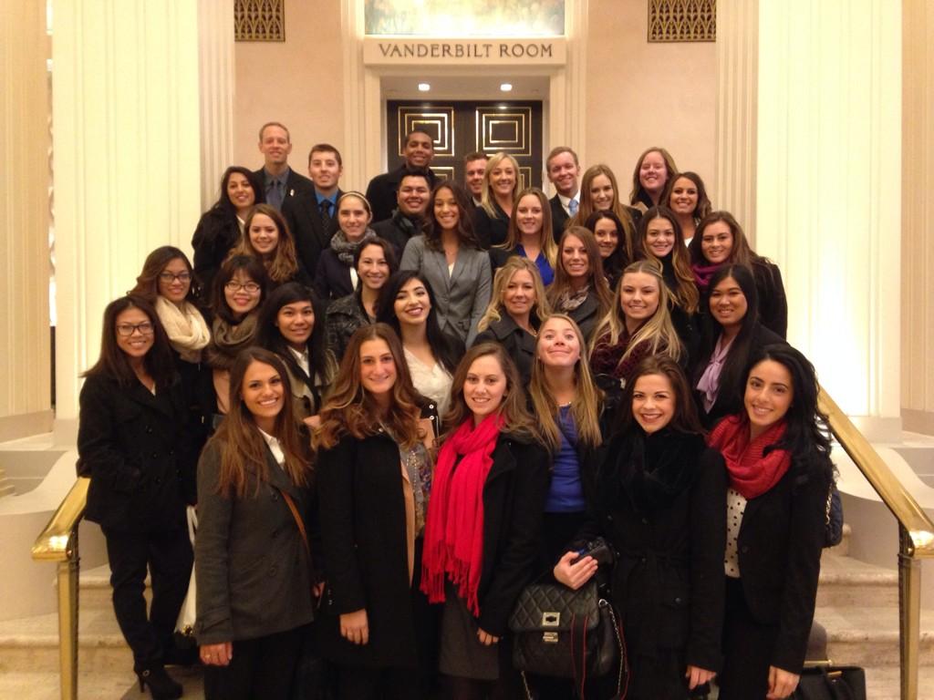 CJeffriesSDSU's tweet photo. .#SDSU students touring the Waldorf Astoria in NYC! #IHMRS2014 http://t.co/qutSkltY9o