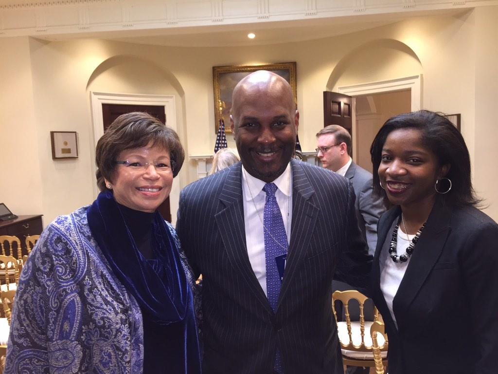 CidWilson's tweet photo. Honored 2 B at @WhiteHouse as @BarackObama nominated #LorettaLynch as Atty General. 1st. African America female ever. http://t.co/YaD3TY9HS9