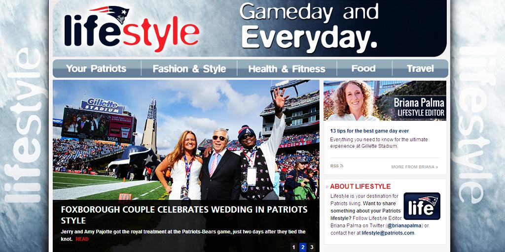 New England Patriots On Twitter Introducing The Patriots Lifestyle Newsletter Pats Fashion Food Fitness Discounts More Http T Co 18yfc0j7wq Http T Co Tha9pk3kgb
