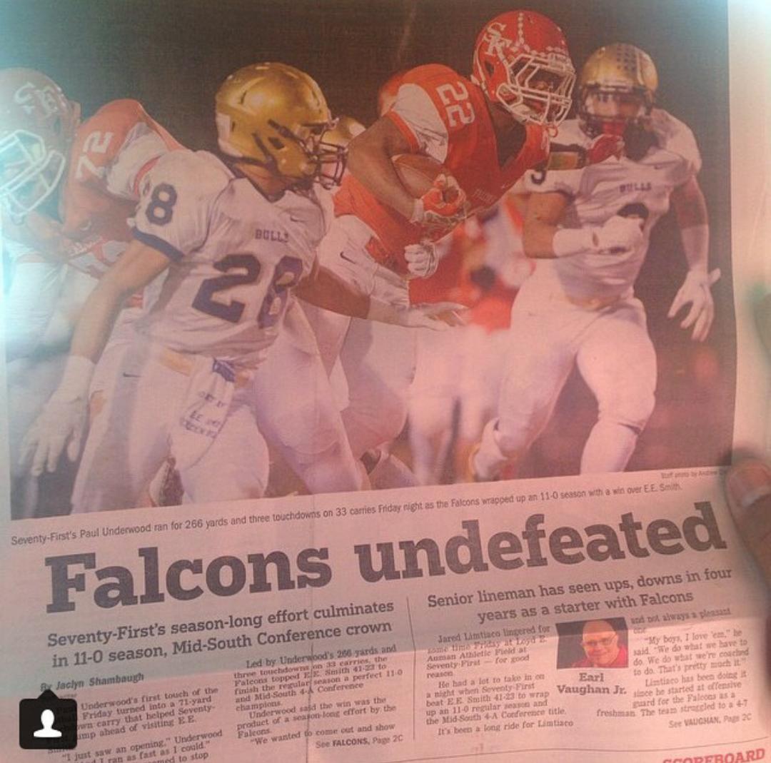conoly53's tweet photo. Yassss ππ #FalconNation #DoItForEvan http://t.co/LASI0Eowmz
