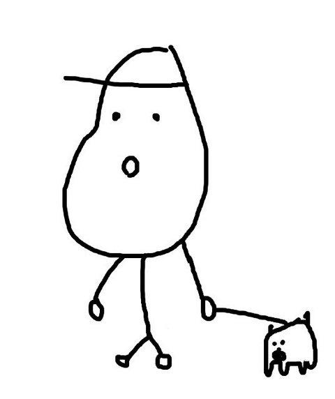 人気no 1 かっこいい犬 かっこいい犬の飼い主さんの絵を描いてみました T Co Asqhyu4a5r