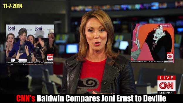 Pitiful CNN compares Joni Ernst laugh to Cruella De Vil VIDEO